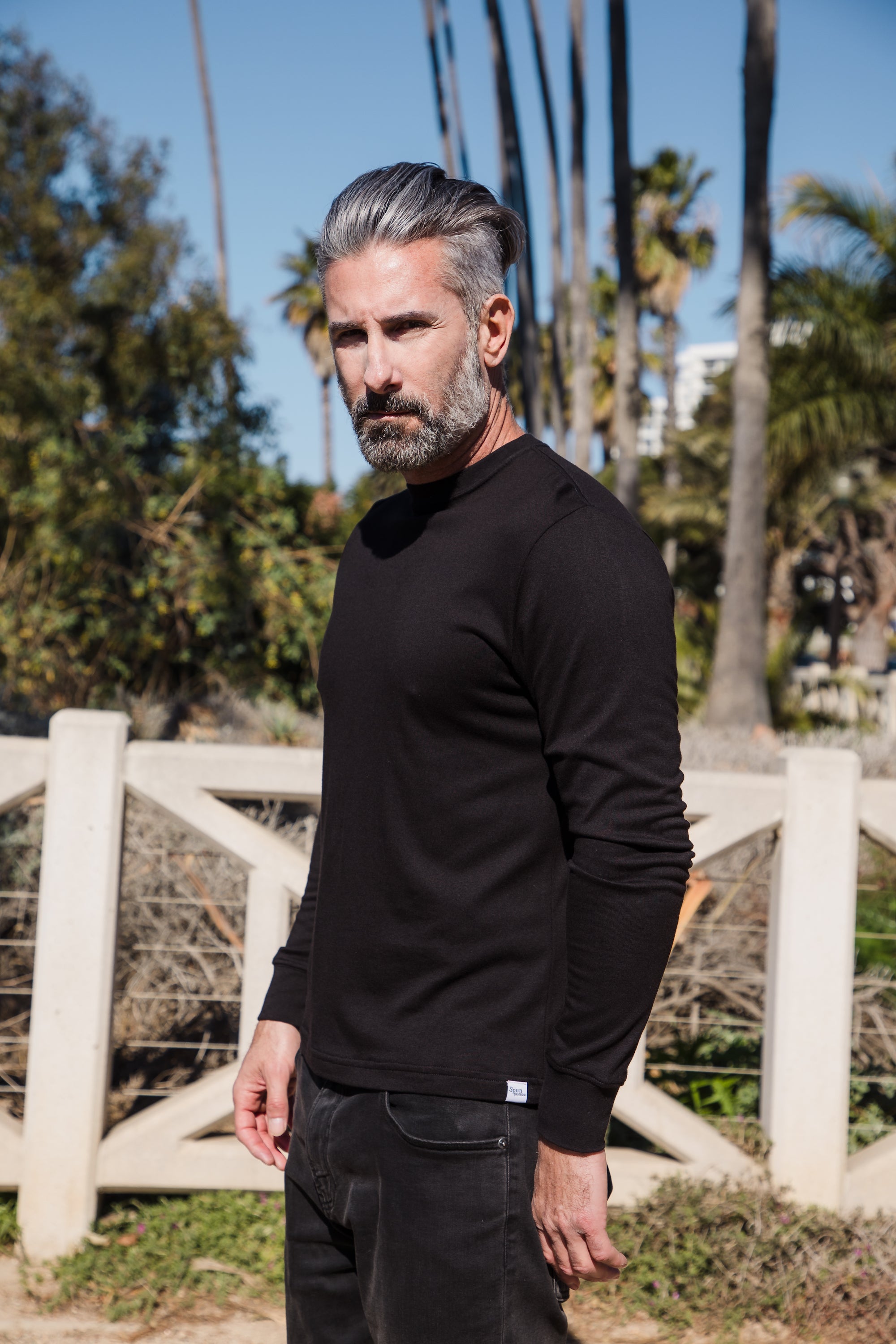 Men's Bamboo Viscose/Organic Cotton Long Sleeve T-Shirt