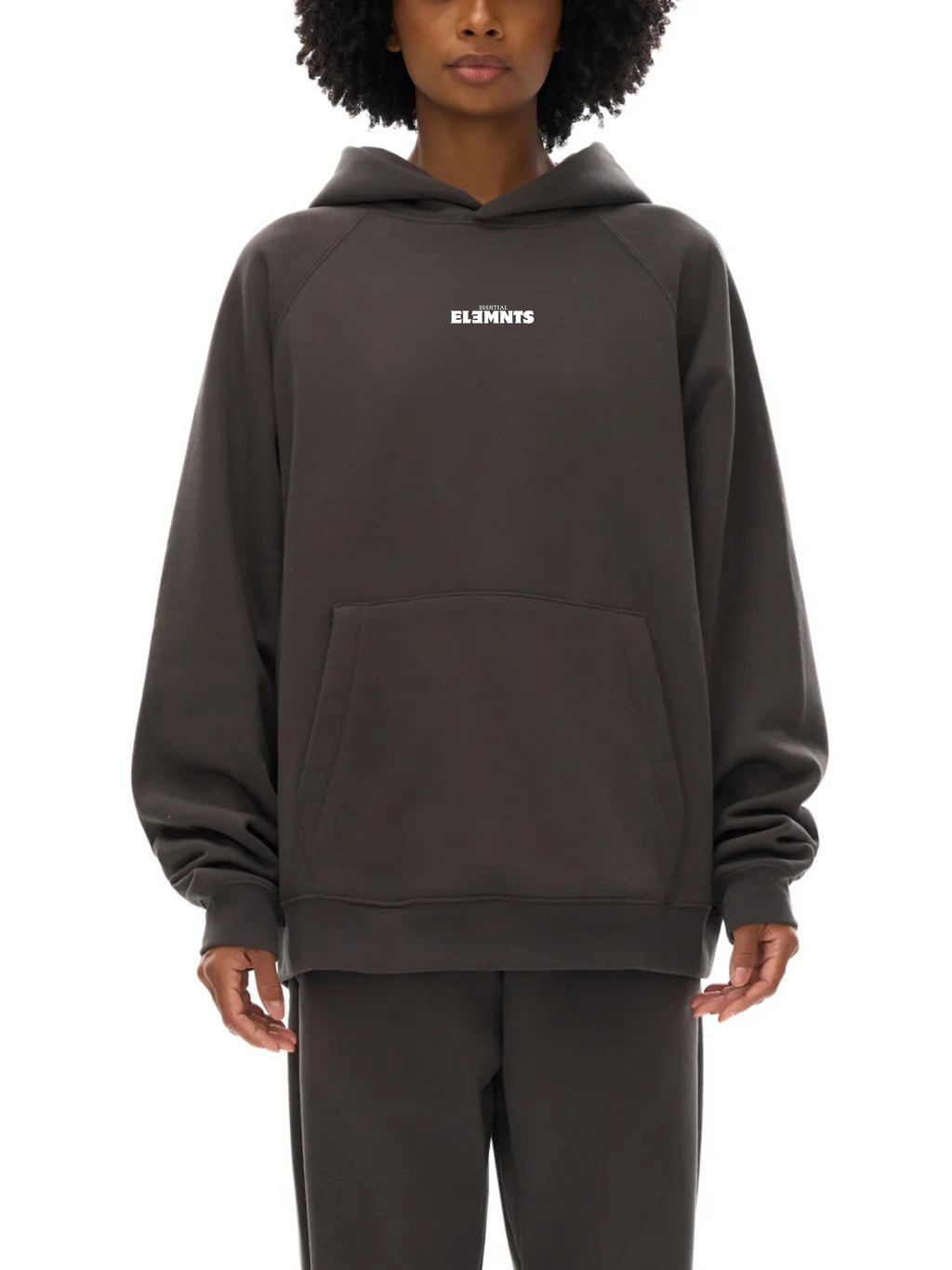 ESSNTIAL ELEMNTS Unisex 360G OS Raglan Sleeve Fleece Hoodie