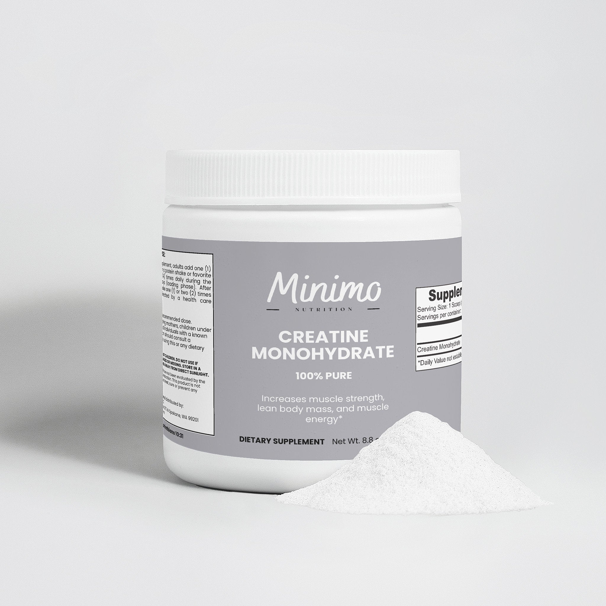 Creatine Monohydrate Powder, 8.8 oz