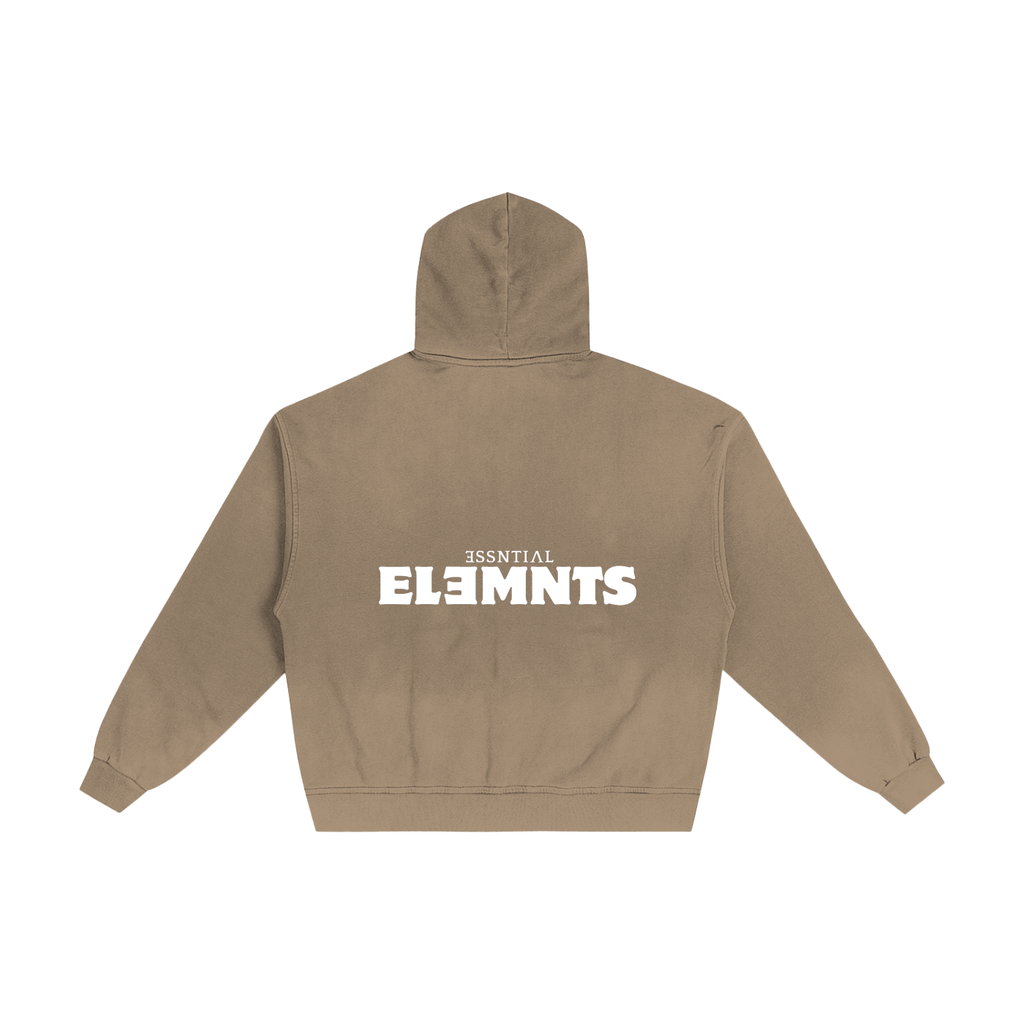 ESSNTIAL ELEMNTS Unisex 420G Frayed Washed Hoodie