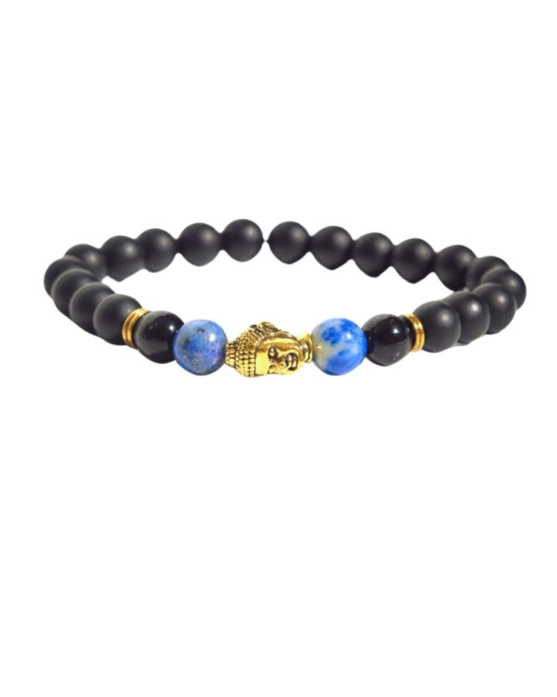 Buddha Stone w/ Lapis + Obsidian