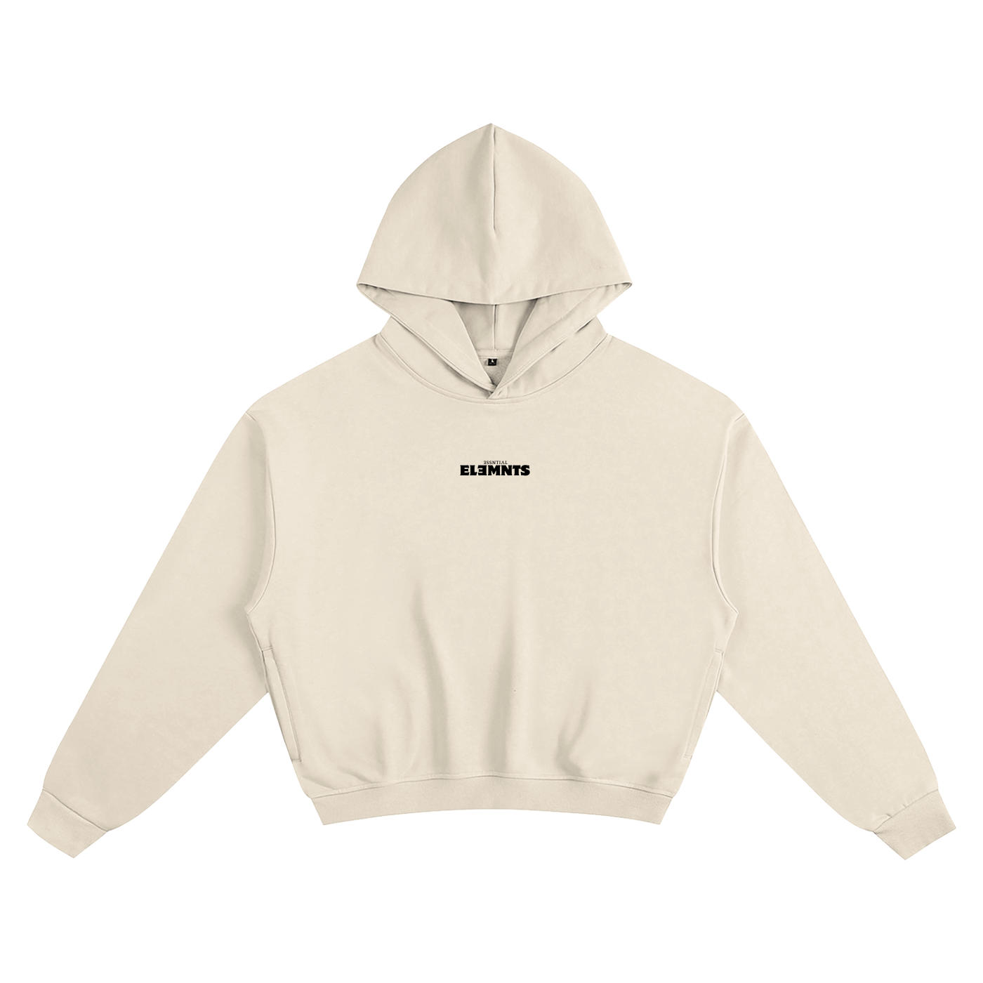 ESSNTIAL ELEMNTS Unisex 400G Solid Color Boxy Hoodie