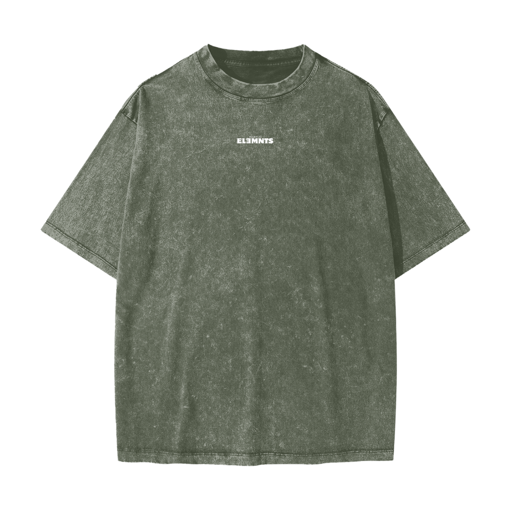 ESSNTIAL ELEMNTS Unisex 285G Heavy Snow Washed Tee