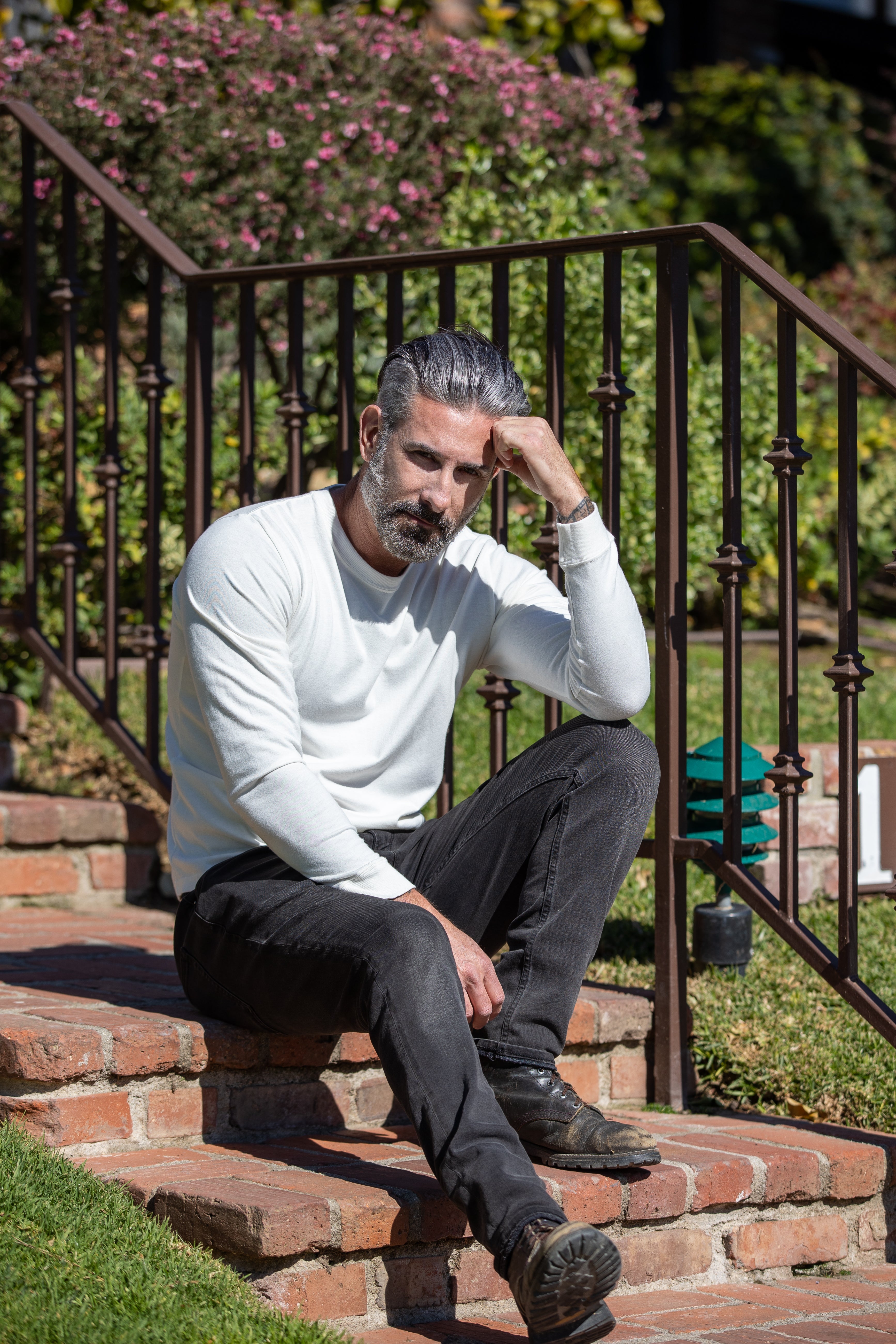Men's Bamboo Viscose/Organic Cotton Long Sleeve T-Shirt