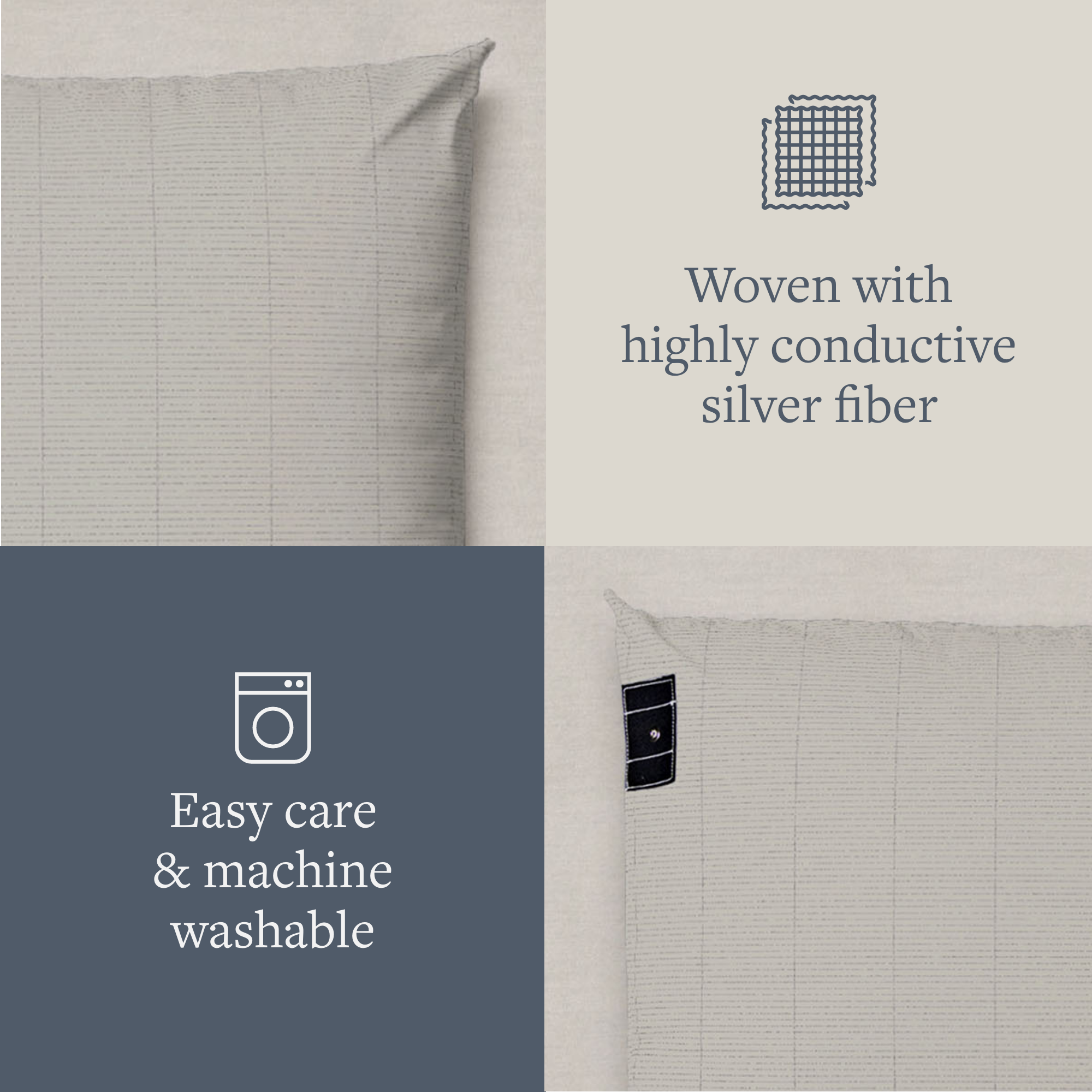 GroundLuxe Luxury Grounding Pillowcase