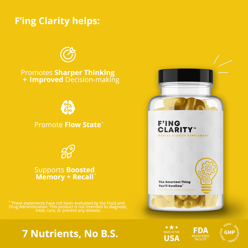 F'ing Clarity - Best Supplements for Brain Fog Relief | Improve Memory & Focus