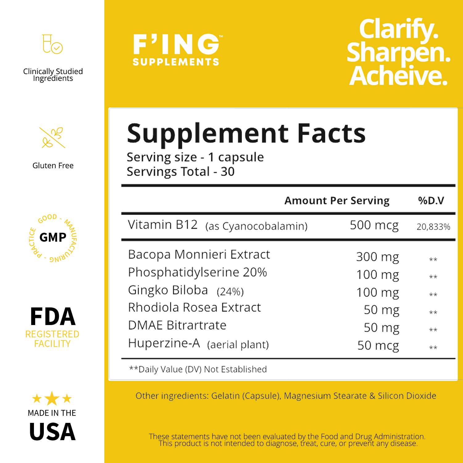 F'ing Clarity - Best Supplements for Brain Fog Relief | Improve Memory & Focus