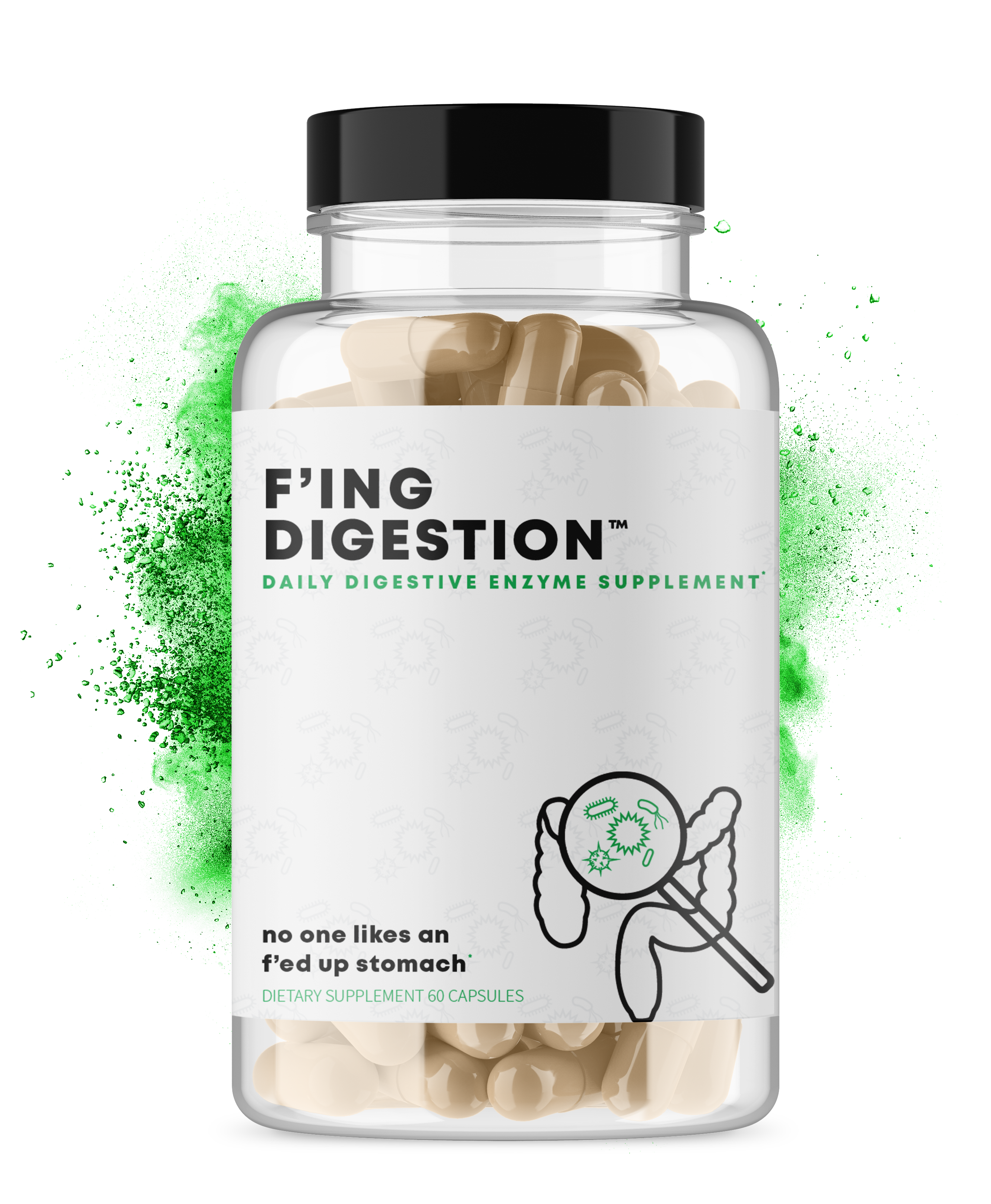 F'ing Digestion - Daily Digestive Enzyme + Probiotic Supplement