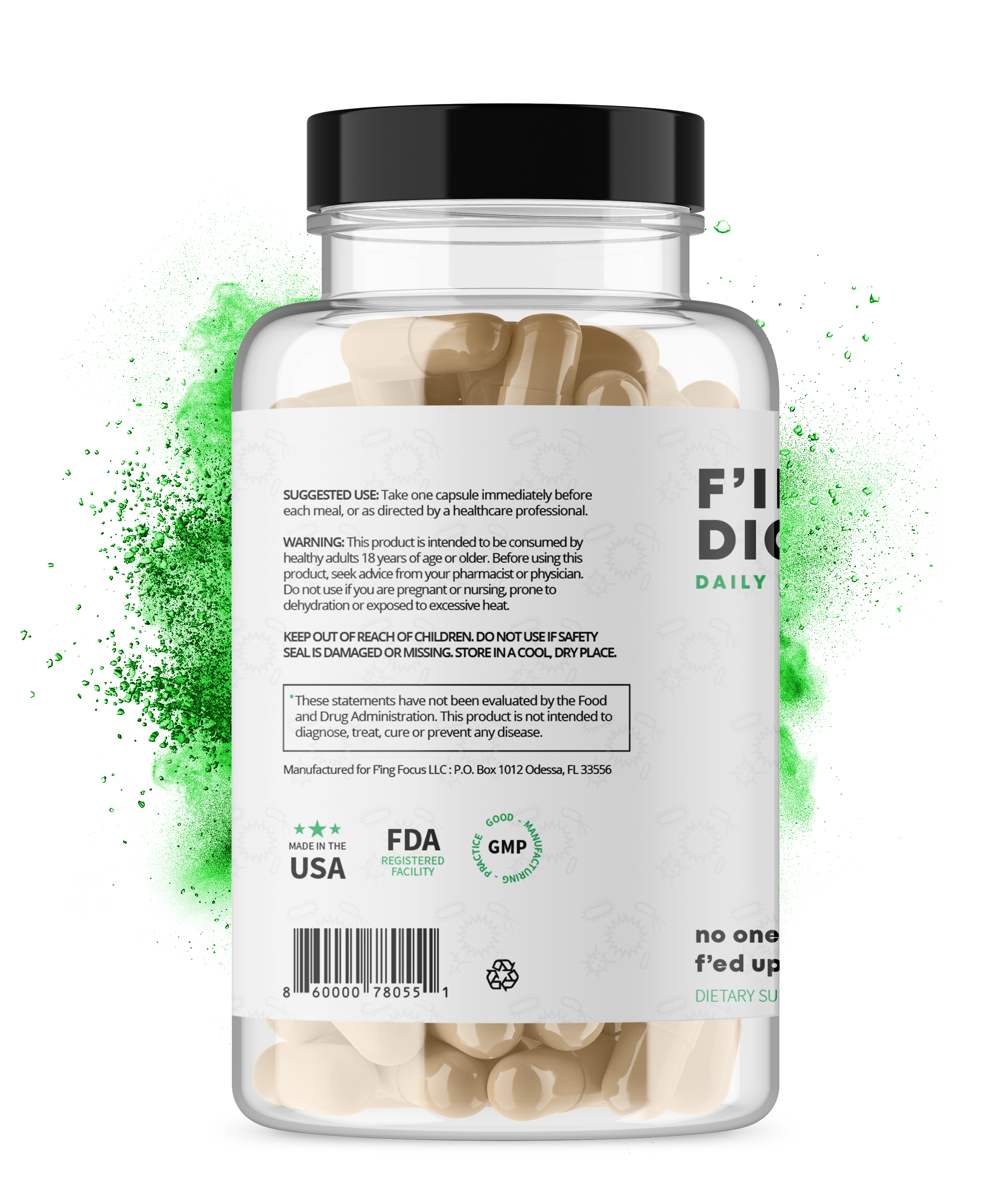 F'ing Digestion - Daily Digestive Enzyme + Probiotic Supplement