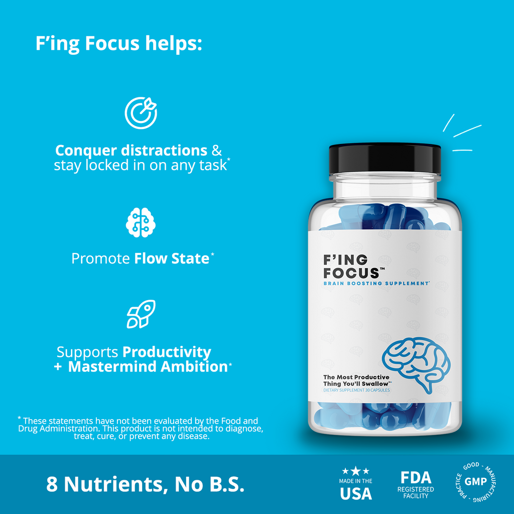 Focus - Best Nootropics for Mental Clarity, Focusing & Productivity