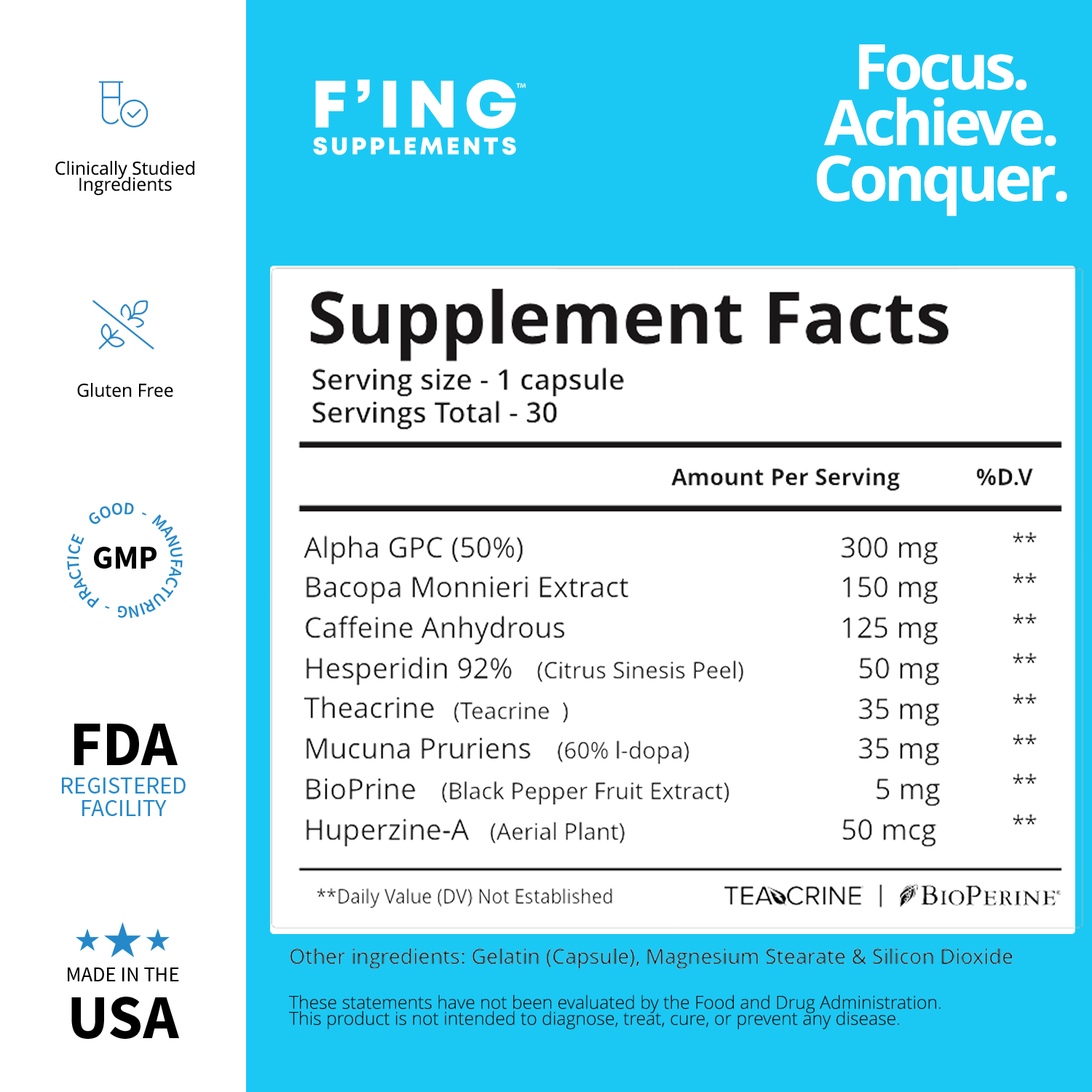 Focus - Best Nootropics for Mental Clarity, Focusing & Productivity