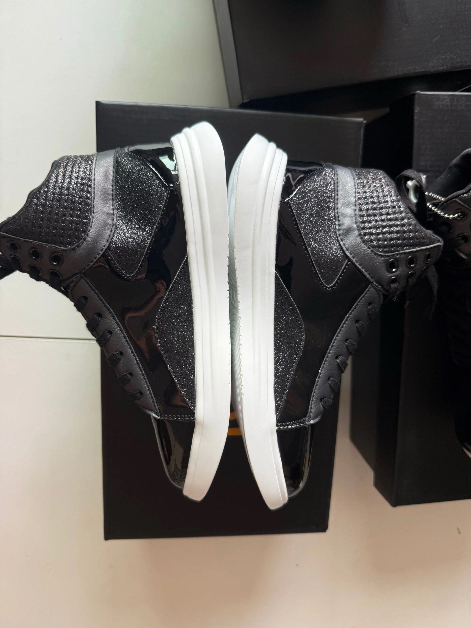 SpinSole High Top Dance Sneaker- BLACK