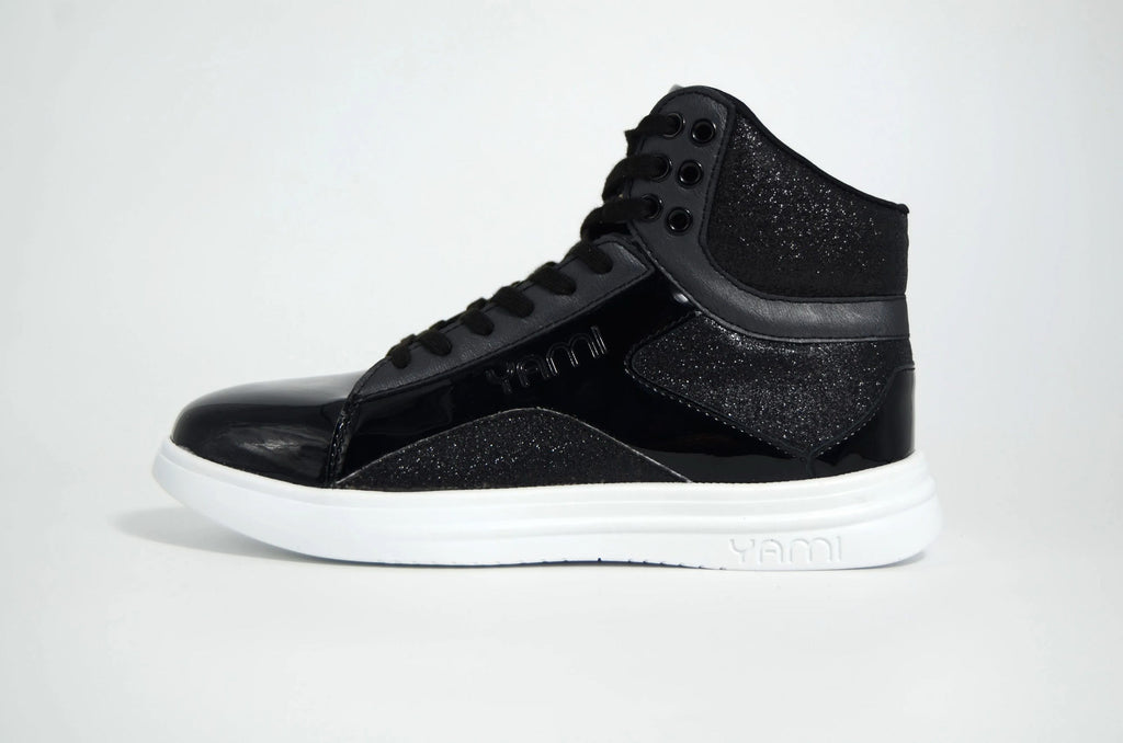 SpinSole High Top Dance Sneaker- BLACK