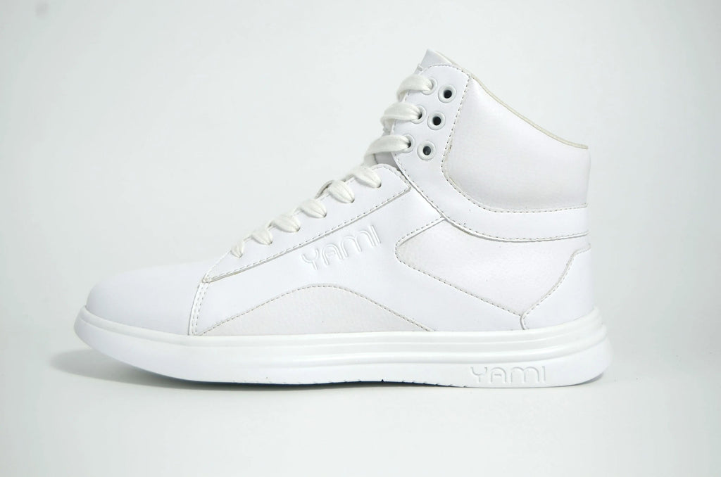 SpinSole High Top Dance Sneaker- WHITE