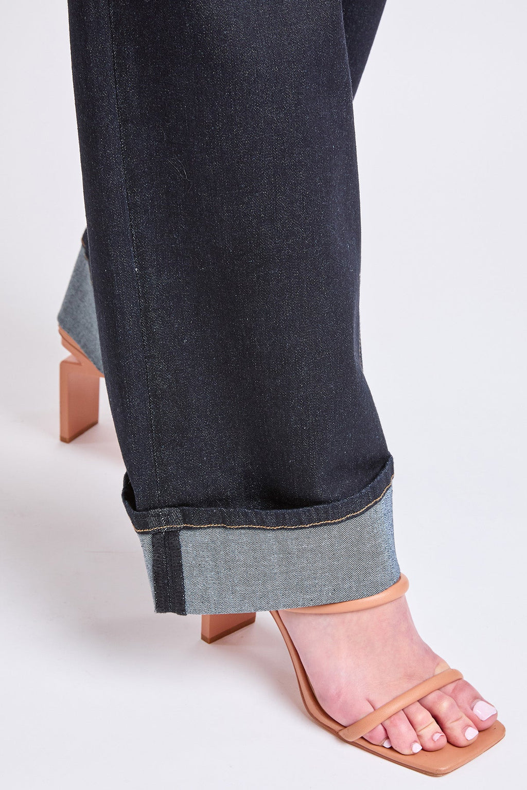 Women's Brittany Low Rise Wide Leg Cuff Jeans