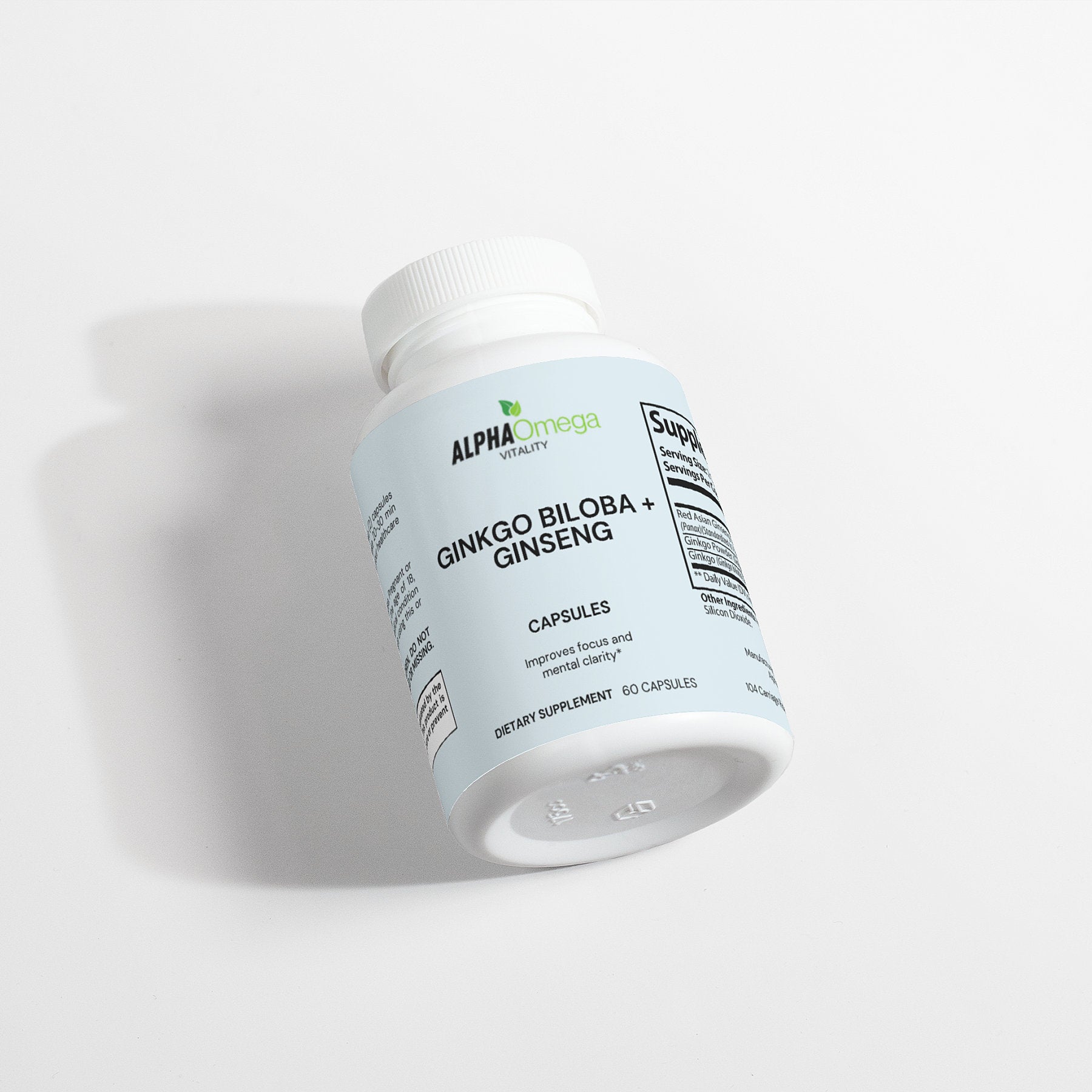 Ginkgo Biloba and Ginseng Capsules