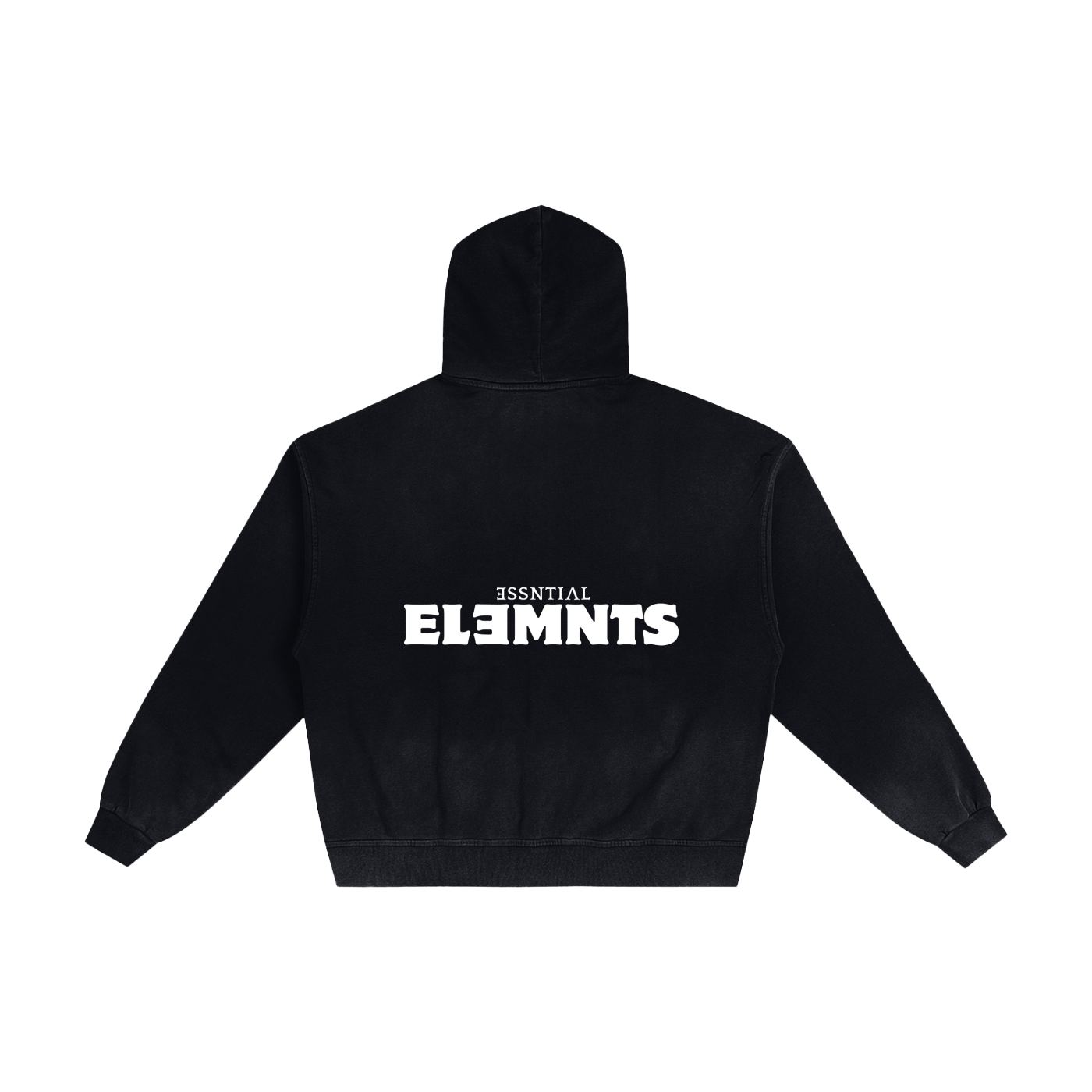 ESSNTIAL ELEMNTS Unisex 420G Frayed Washed Hoodie