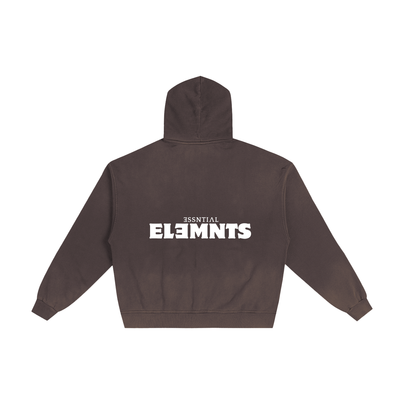 ESSNTIAL ELEMNTS Unisex 420G Frayed Washed Hoodie