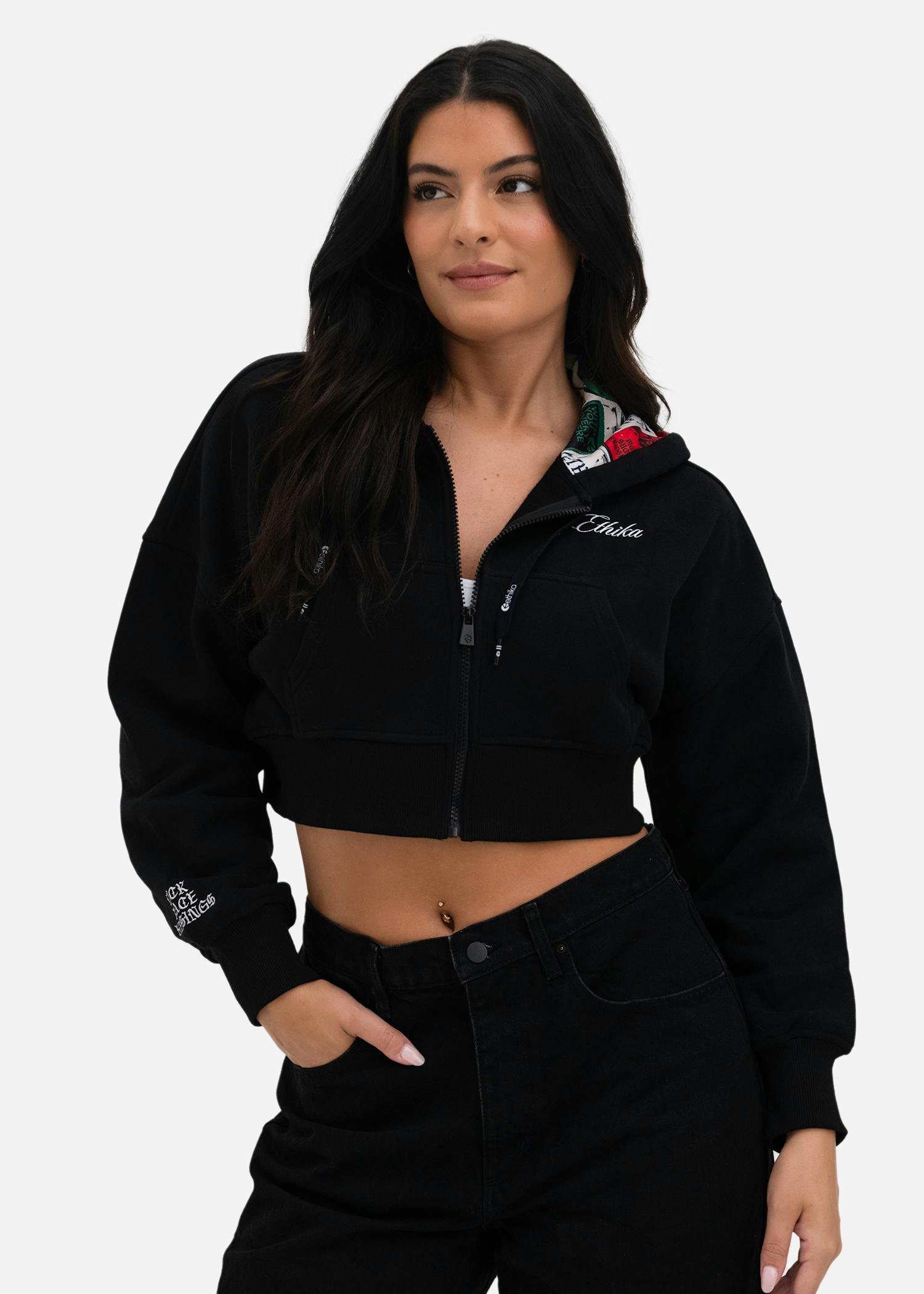 Prosperity | Womens Crop Zip Hoodie