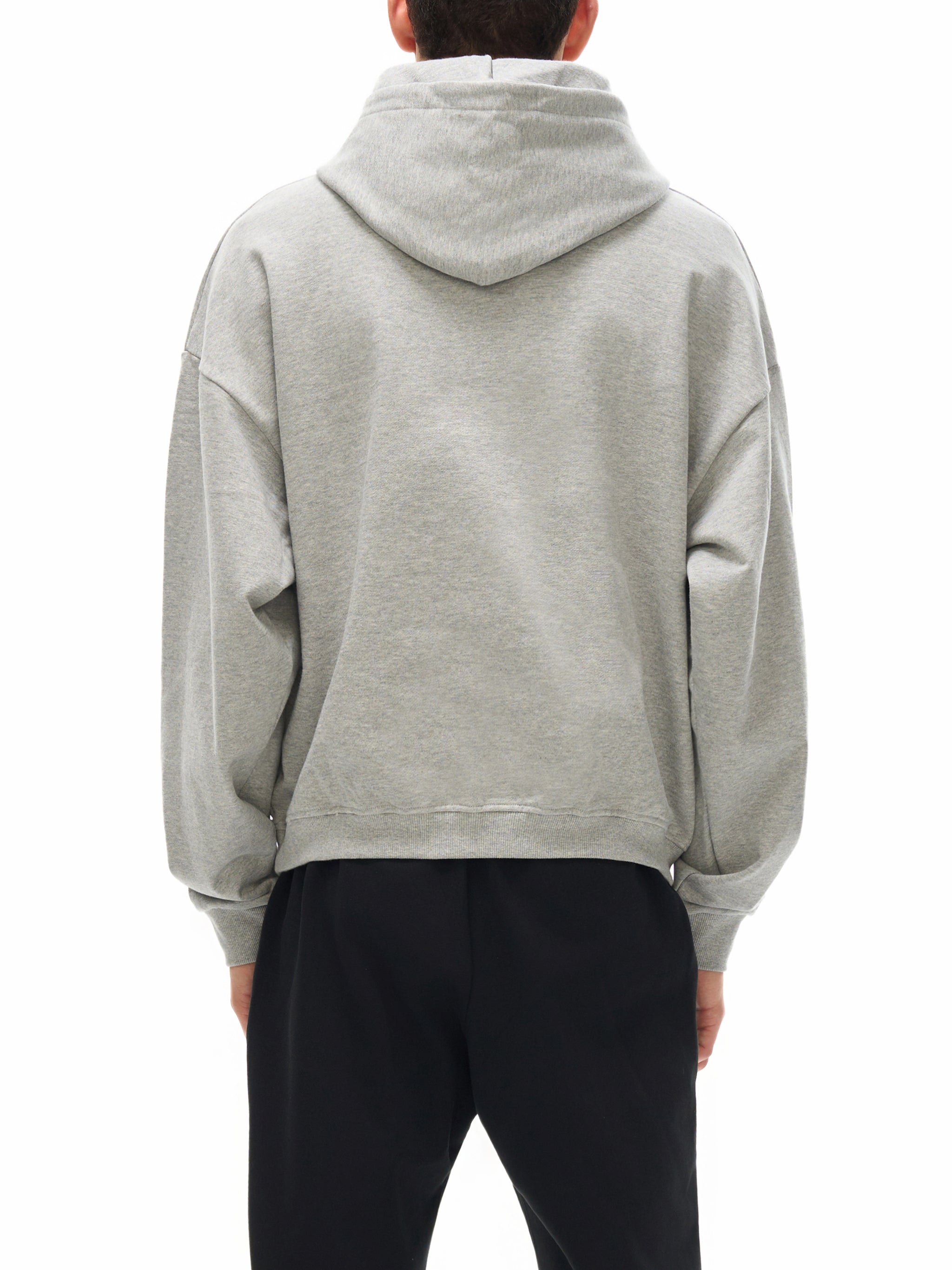 ESSNTIAL ELEMNTS Unisex 400G Solid Color Boxy Hoodie