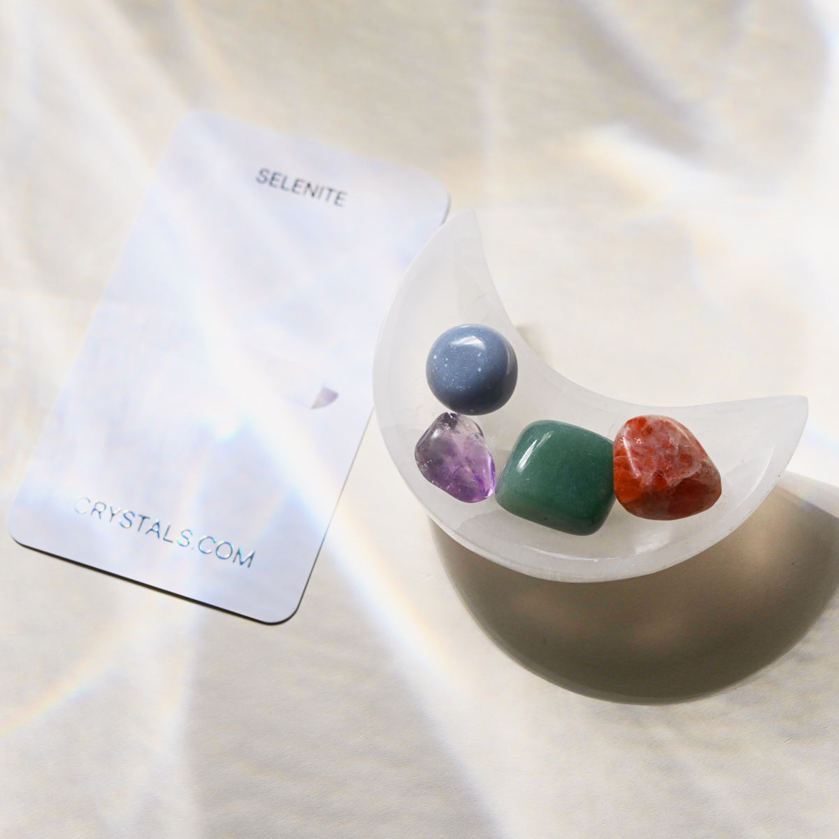 Selenite Moon Bowl